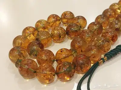 مسباح سبحة كهرمان طبيعي 41 خرزة 2