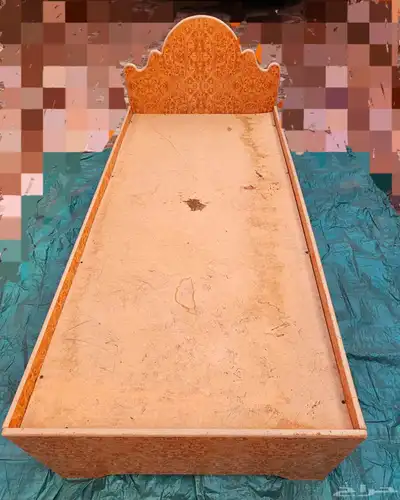 البيع سرير خشب نفر 2