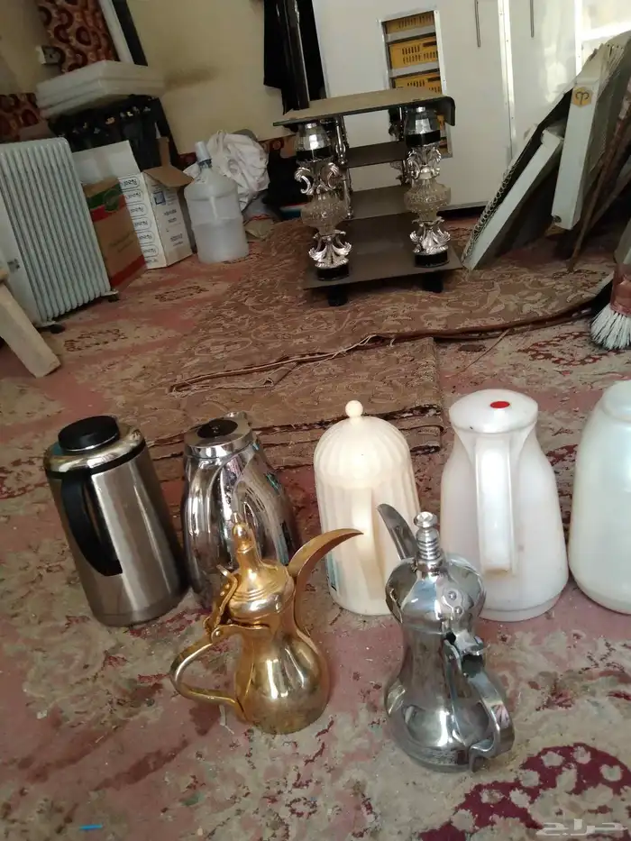 2 دله قهوه 5 زمزميات نظيفات وبحاله جيده جدا شرط 6