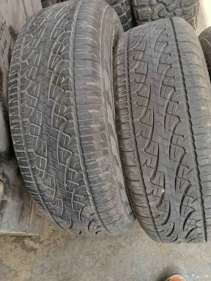 كفرات نص حجري مقاس 265 70 17 8