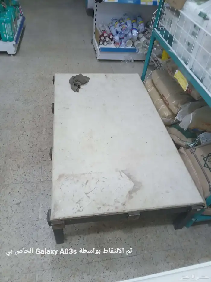 3 طاوله حديد ثقيل 120 سم طول 80 ارتفاع 80 عرض 1