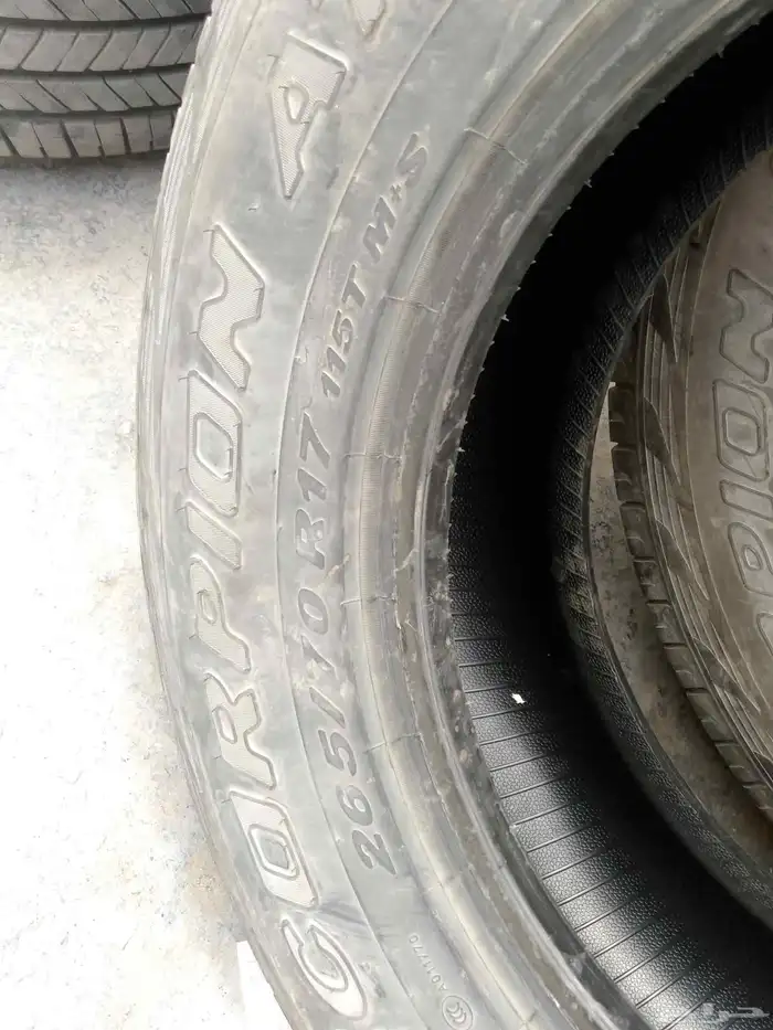 كفرات نص حجري مقاس 265 70 17 6
