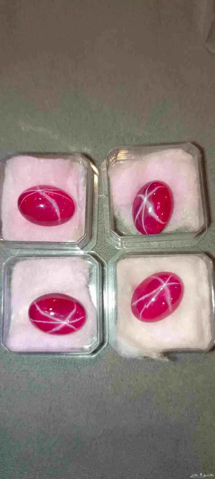 للبيع حجار ياقوت نجمي اصلي 4