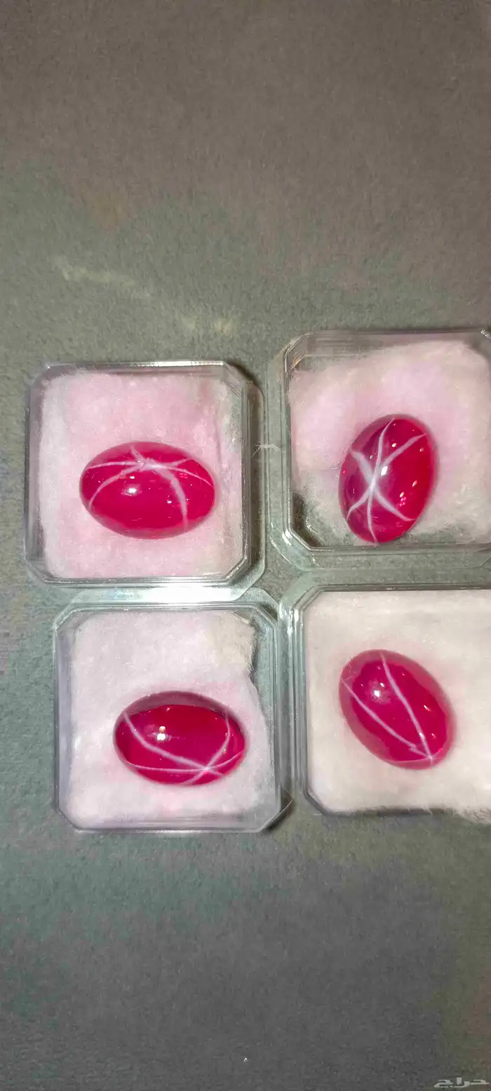 للبيع حجار ياقوت نجمي اصلي 3