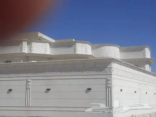 ديكورات خارجيه بالاسمنت الأبيض وبطحاء الرياض 3