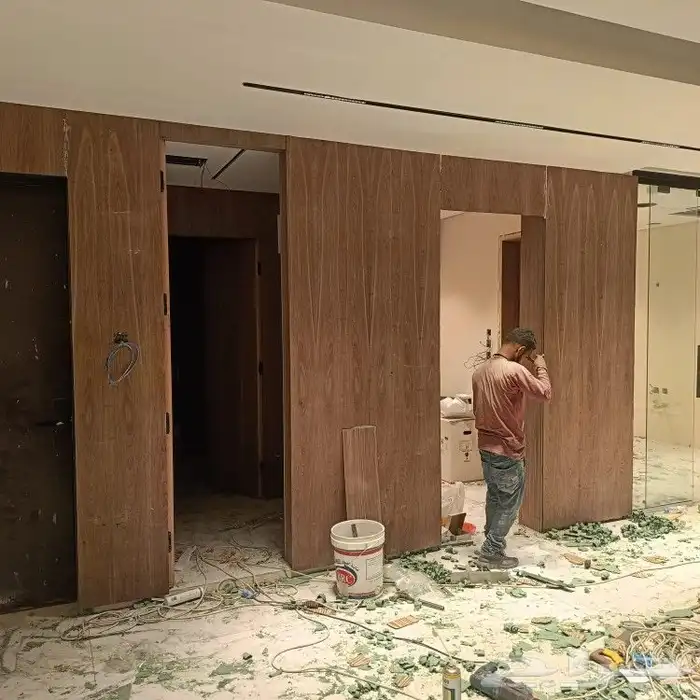 ابواب خشب جديد ابواب سنديان جوز غشرة مغنو 0