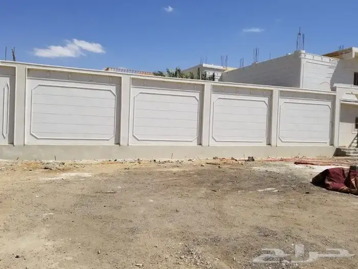 ديكورات خارجيه بالاسمنت الأبيض وبطحاء الرياض 7