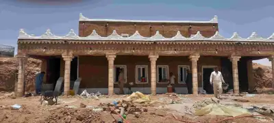 اعمال تراث القديم الطين والمشاشكو بنيان بيوت واسقف خشب اثل 4