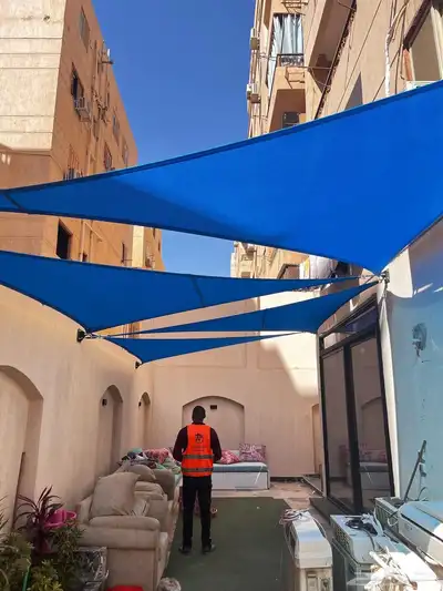 مظلات سيارات الباحه جلسات وسواتر 5