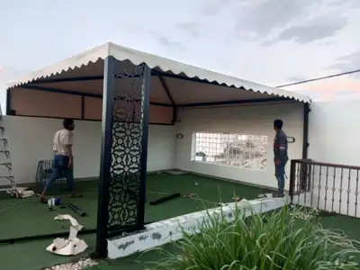 مظلات سيارات الباحه جلسات وسواتر 3