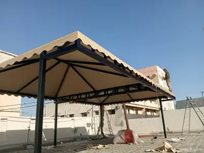 مظلات سيارات الباحه جلسات وسواتر 6