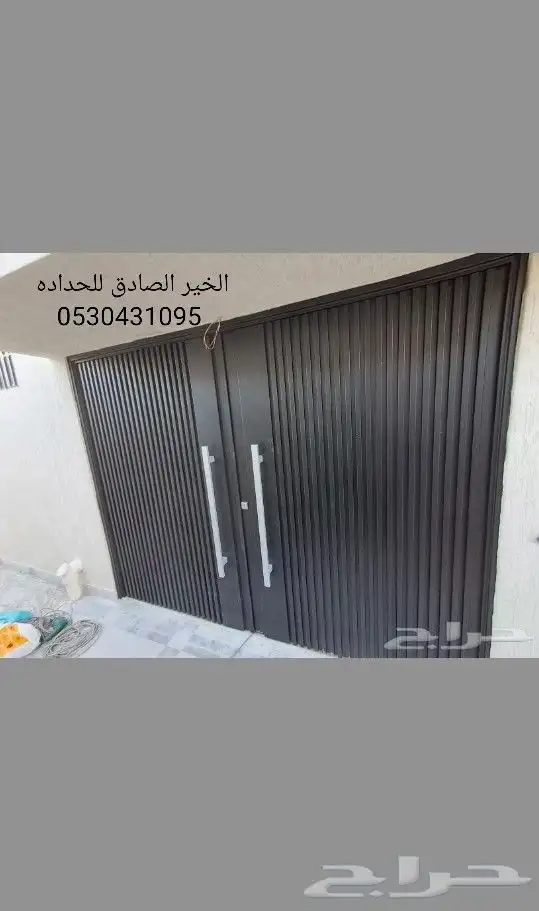 ابواب حديد صاج مكسح من الداخل والخارج معزل فلين 4سم 1