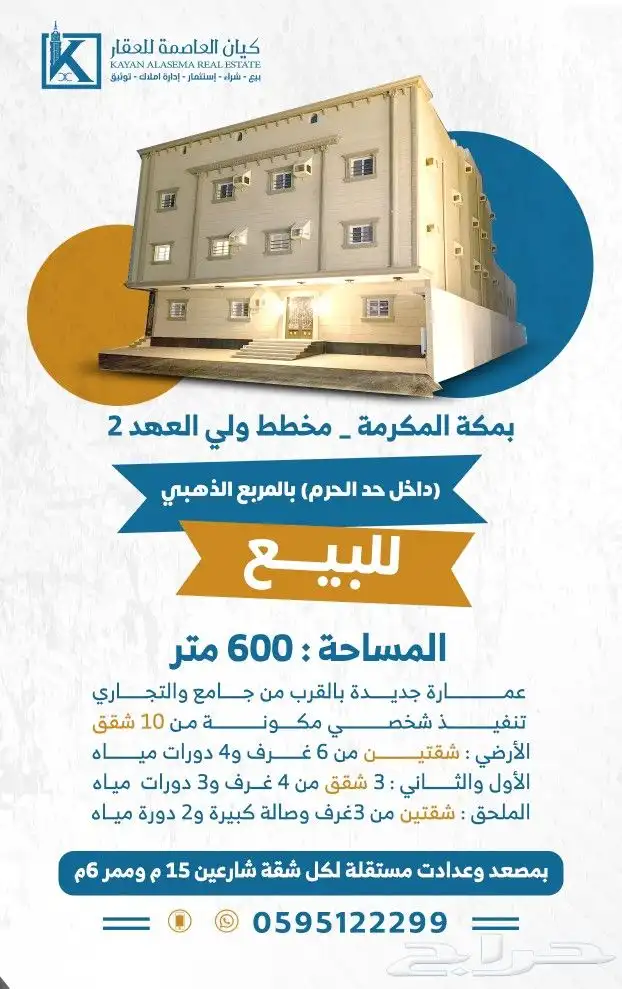 عمارة سكنية داخل الحد ولي العهد 2 0