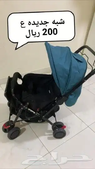اغراض اطفال عربه اطفال شبه جديده 0