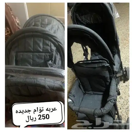 اغراض اطفال عربه اطفال شبه جديده 2