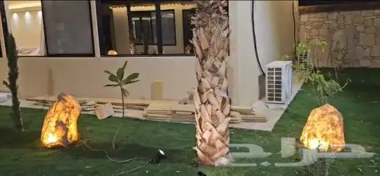 بديل الحجر حجر مضيء مجسمات 2