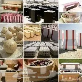 حواجز خرسانيه وزينة حدائق مناهيل مصدات قواعد اناره 4