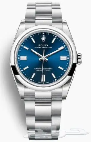 ساعة رولكس اويستر بربتشوال زرقا Oyster Perpetual Steel Blue 0