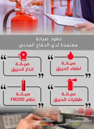 تقرير فني سلامة عقد صيانة الدفاع المدني 0