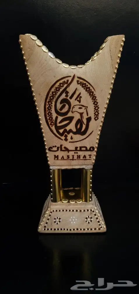 رسم على مباخر حائلية خشب أثل طبيعي 4