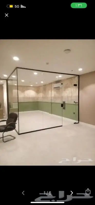 زجاج. سكريت. شاور. واجهات. مكاتب. قواطع. حاجز. أبواب. 5