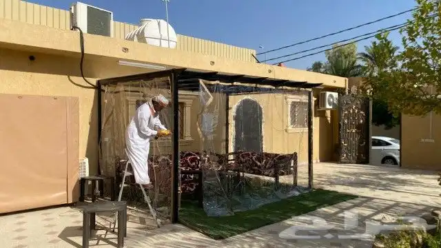 أعمال حديد ومظلات وسواتر 5