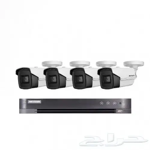 عدد 4 كاميرات 8 ميجا - خارجية رؤية ليلية 60 متر مع جهاز تسج 2