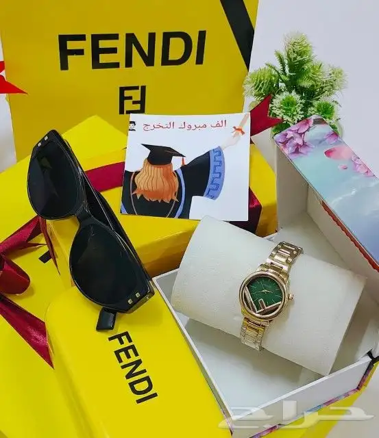 اقوى عروض   ساعه نسائي اشكال فندي ضمان سنتين جوده 5
