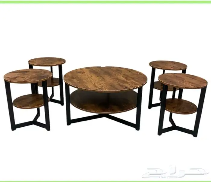 طقم طاوله شاي خشب 1 4 0