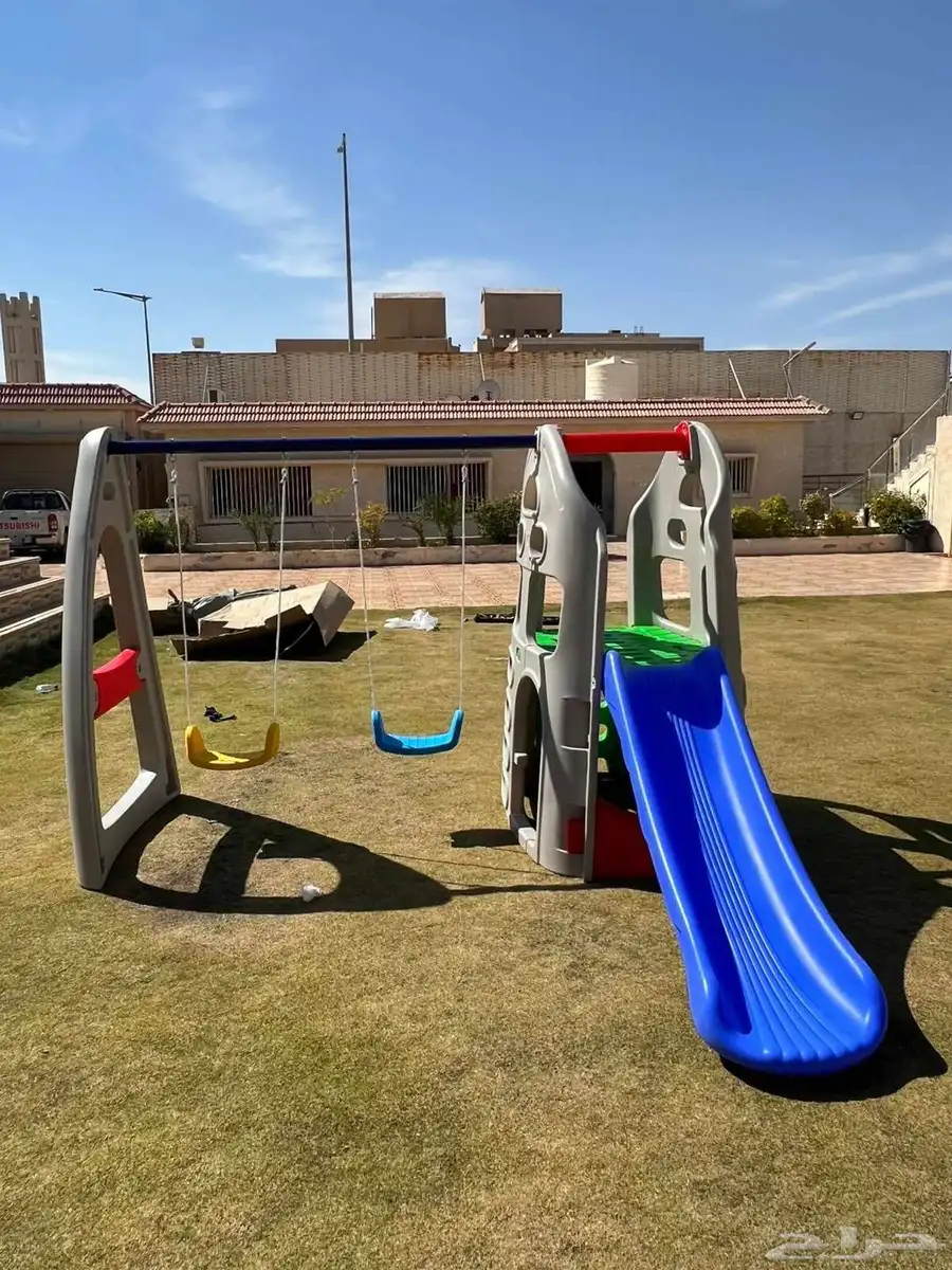 طقم مرجيحه مع زحليقه بلاستيك جودة عالية وسعر مميز 1