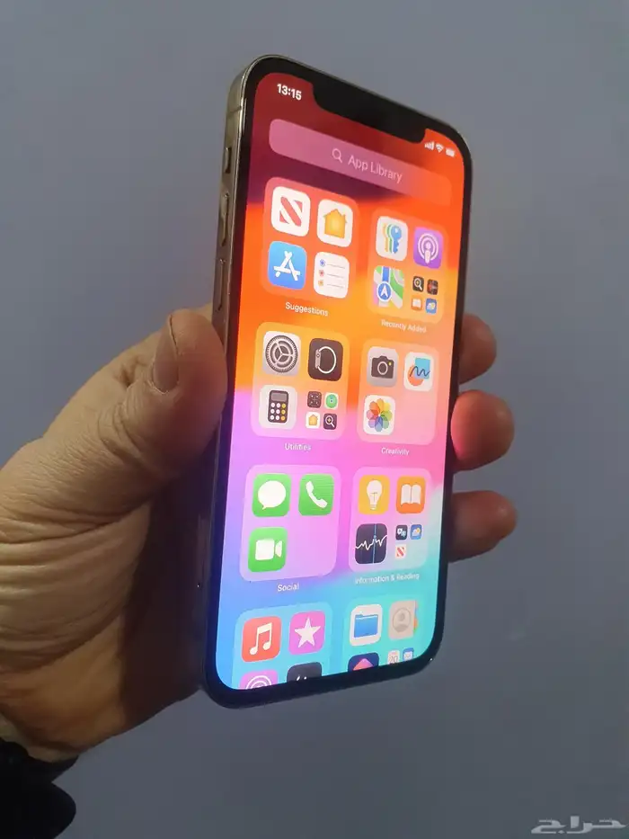 ايفون 12 برو 512 ذهبي بطاريه 100 2