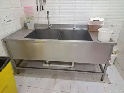 حوض مغسلة ماء استيل كامل 0