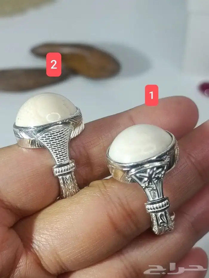 خواتم عاج طبيعي بصياغة فاخرة .. البصمة واضحة 0
