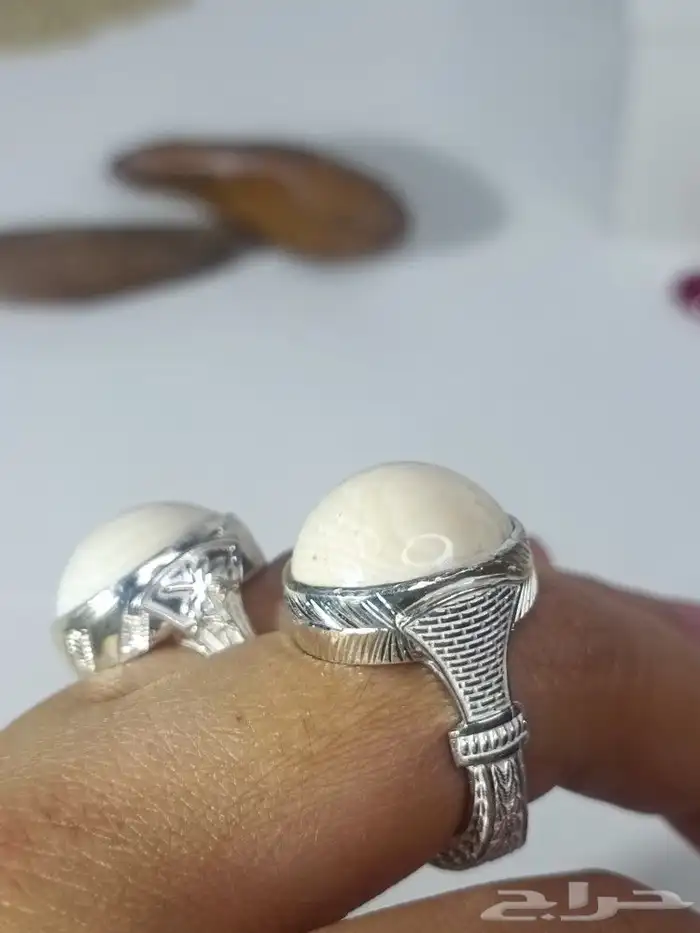 خواتم عاج طبيعي بصياغة فاخرة .. البصمة واضحة 3