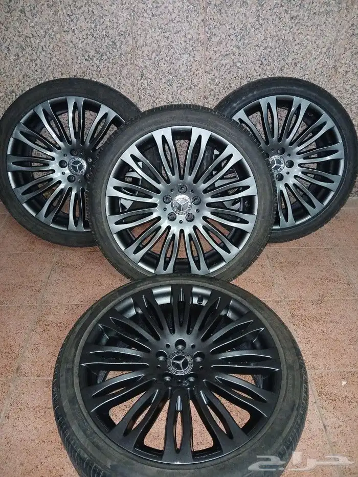 جنوط مرسيدس يخت 2017 S 600 مع كفرات نظيفه 0