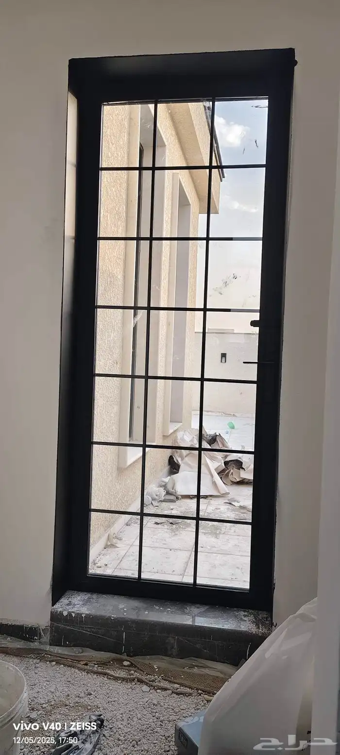 باب المنيوم شباك المنيوم باب حديد 4