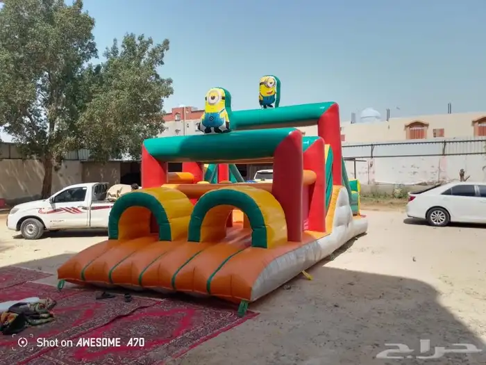 ملاعب صابونيه وزحاليق مائيه وجافه للإيجار 12