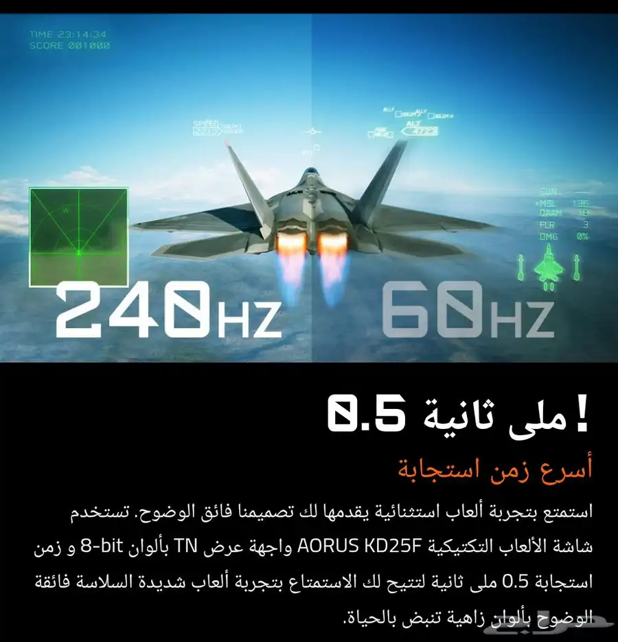 شاشة قيمنق Aorus KD25F 1