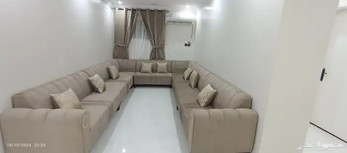 كنب جديد جاهز حرف ال و7نفر شامل التوصيل 38