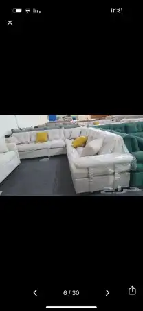 كنب جديد جاهز حرف ال و7نفر شامل التوصيل 35