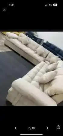 كنب جديد جاهز حرف ال و7نفر شامل التوصيل 1