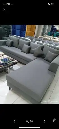 كنب جديد جاهز حرف ال و7نفر شامل التوصيل 31