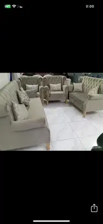 كنب جديد جاهز حرف ال و7نفر شامل التوصيل 34