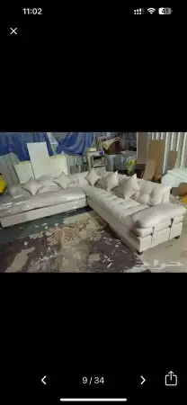 كنب جديد جاهز حرف ال و7نفر شامل التوصيل 4