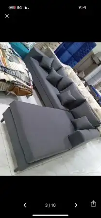 كنب جديد جاهز حرف ال و7نفر شامل التوصيل 6