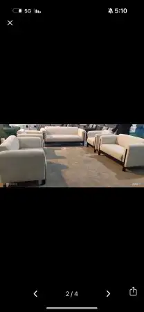 كنب جديد جاهز حرف ال و7نفر شامل التوصيل 42