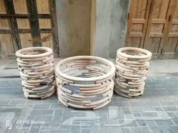 طاولات خشب زان طبيعي 4