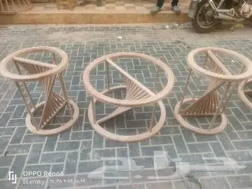 طاولات خشب زان طبيعي 2
