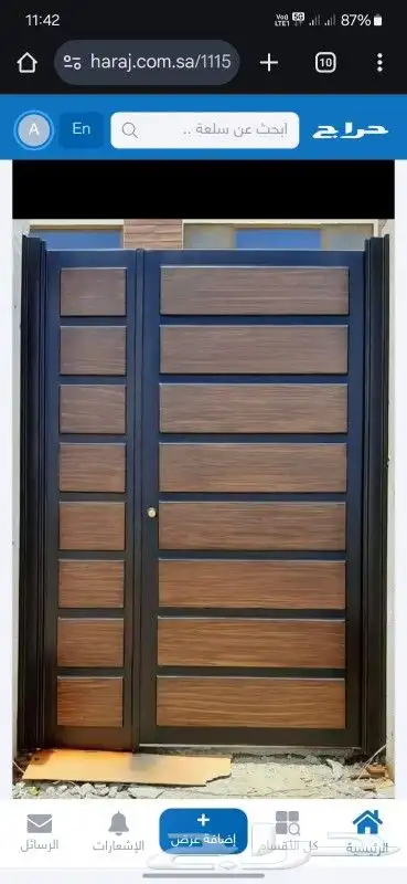 ابواب حديد ابواب المينوم شبابيك مظلات سواتر 2