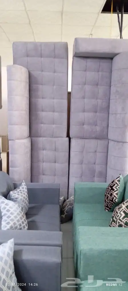 كنب جديد جاهز حرف ال و7نفر شامل التوصيل 32